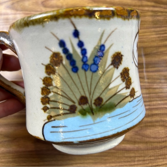 Set of 2 Ken Edwards El Palomar Mexico Pottery Mugs Swan Duck Signed VTG Rare - Picture 3 of 11